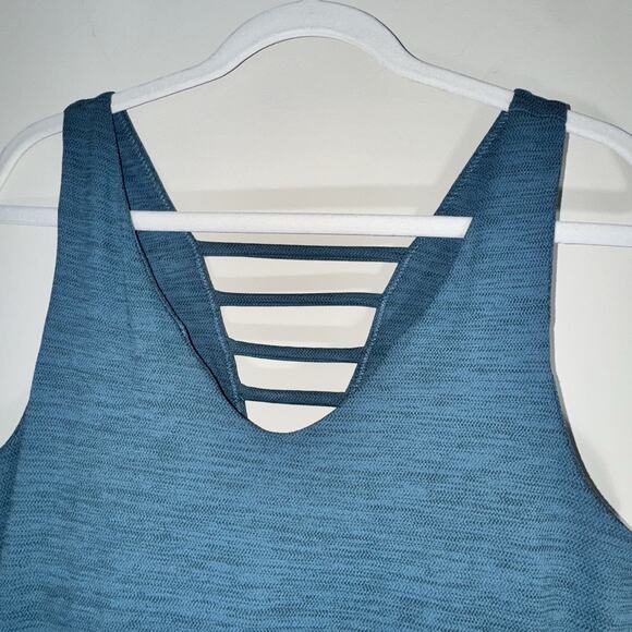 Toad and Co Tech Tomboy Tank Dress Womens Size Medium Teal Blue Sleeveless - Picture 3 of 8